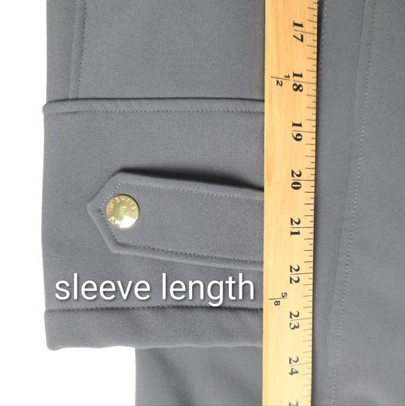 MICHAEL Michael Kors Grey Hooded Water-Resistant Tech Jacket S - Picture 11 of 14